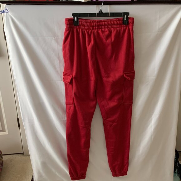 HUNTER Fleece Lined Sweatshirt & Sweat Cargo Pants SET in Red Sz MEDIUM - Picture 8 of 9